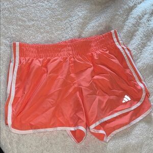 Adidas Women's Bright Coral Athletic Shorts